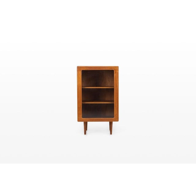 Danish Teak Cabinet with Glass Doors, 1960s For Sale - Image 9 of 9