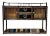 1980s Black Lacquer Stand Console Table For Sale