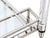 1970s 1970s Hollywood Regency Lucite, Chrome & Glass Two-Tier Bar Cart For Sale - Image 5 of 7