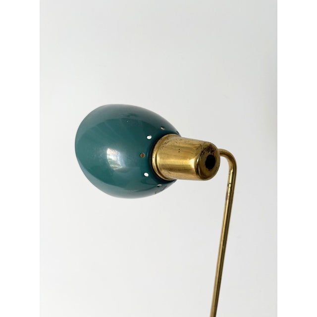 1950s Green Metal Desk Lamp by Robert Caillat, 1950 For Sale - Image 5 of 11