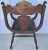 Victorian Antique Stomps-Burkhardt Carved Mahogany & Leather Saddle Hall Chair For Sale - Image 3 of 8