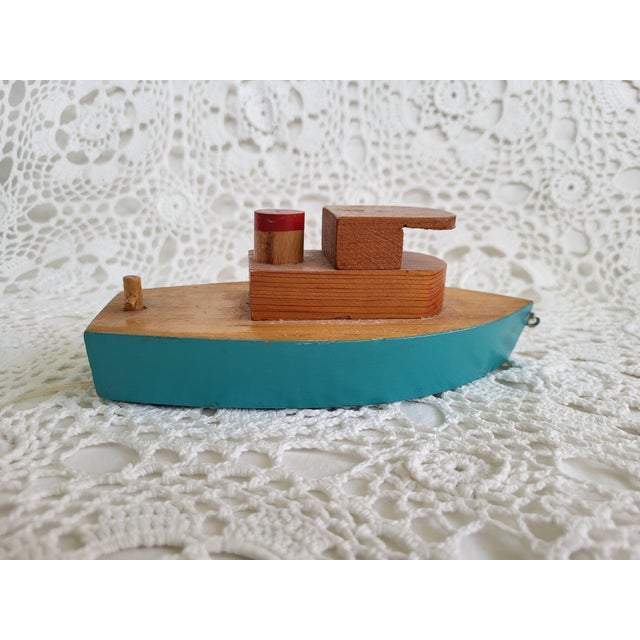 Nautical 1960s Wooden Boat From Mystic Seaport, Mystic, Connecticut For Sale - Image 3 of 5
