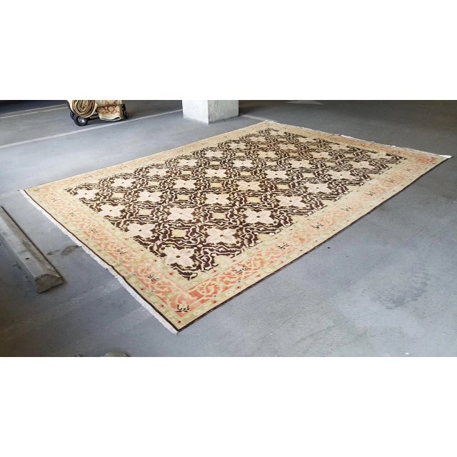 Vintage Turkish Pastel Oushak Rug-10’3’x13’11" For Sale - Image 13 of 13