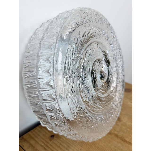 1980s Vintage Glass Wall Light, 1970s For Sale - Image 5 of 17