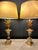 Palm Tree Lamps in Gilt Brass and Chromed Metal in the style of Maison Charles, France, 1970s, Set of 2 For Sale - Image 3 of 10