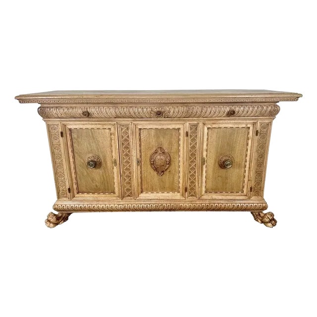 Early 19th Century French Bleached Walnut Credenza For Sale