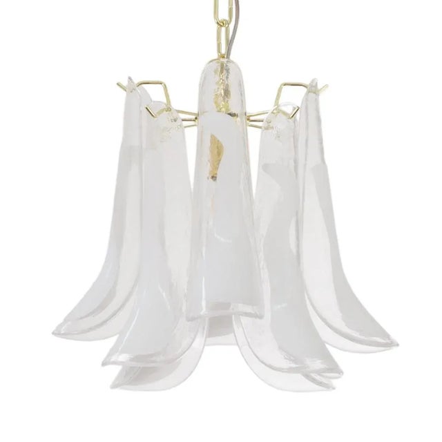 A great classic of italian vintage design and at the same time a magnificent contemporary glass chandelier in murano mid-...