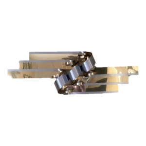 1989 Curtis Jere Brass & Chrome Flash Ribbon Wall Sculpture