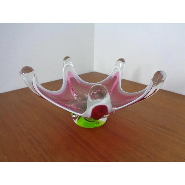 1960s Large Italian Bowl in Murano Glass, 1960s For Sale - Image 5 of 11