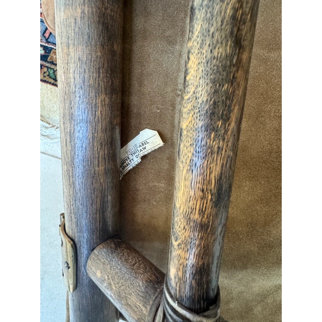 Rare Set of 4 McGuire Director’s Chairs For Sale - Image 12 of 12