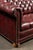 Vintage Tufted Leather Chesterfield Sofa in Burgundy For Sale In Chicago - Image 6 of 11