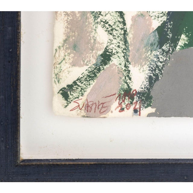 Early 21st Century Monica Subide Portrait of a Girl Mixed Media, 2021 For Sale - Image 5 of 6