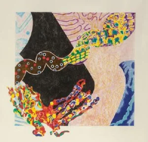 1988 "Borborygmi" Abstract Aquatint by Nancy Graves