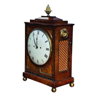 Regency Mahogany Fusee Bracket Clock by Alex Mitchell of Glasgow, 1820 For Sale
