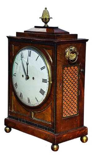 Regency Mahogany Fusee Bracket Clock by Alex Mitchell of Glasgow, 1820