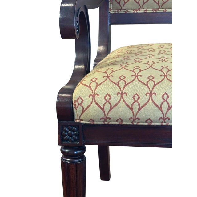 Drexel Heritage Vintage Neo-Classical Empire Drexel Heritage Arm Chair For Sale - Image 4 of 11