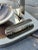Rare Vintage Art Deco Mounted Natural Clam Shell + Chrome Cigar Tray, Circa 1930s For Sale - Image 9 of 16