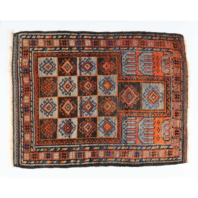 Tribal 1930s Vintage Double Knotted Wool Prayer Rug For Sale - Image 3 of 11