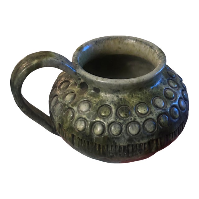 Alvino Bagni ‘Seascape’ Wide Pitcher With Handle in a Rare Color Way For Sale