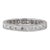 Vintage 0.72ctw Diamond Eternity Band Platinum Size 6.5 Anniversary Wedding Ring For Sale