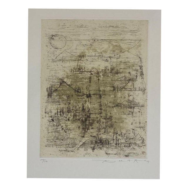 Zao Wou-Ki, The Stairs, 1951, Etching For Sale