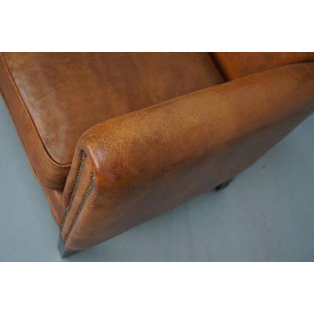 Vintage Dutch Cognac Leather Club Chair, 1970s, in Good conditions. Designed 1970 to 1979
