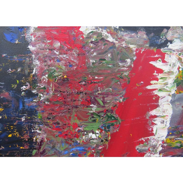 Modern Abstract Oil on Canvas Artist Signed - Bernstein For Sale - Image 4 of 13