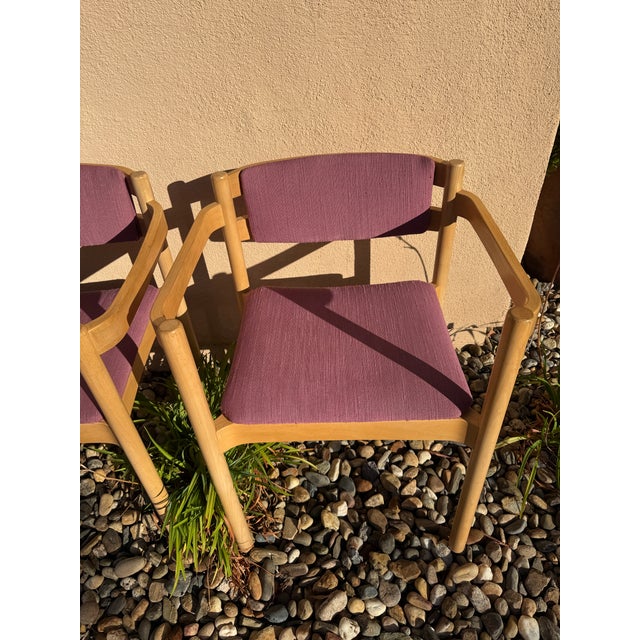 Pair (2) Danish Mid Century Arm Chairs by o.d. Møbler a/S (Oddense Maskinsnedkeri) For Sale - Image 11 of 12