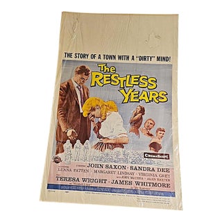 1958 Sandra Dee the Restless Years Movie Original Poster Lobby Card 22" X 14" 58/444 For Sale