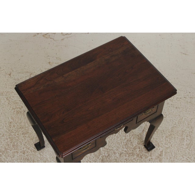 Brown Statton Country Cherry 3 Drawer Dressing Table Lowboy For Sale - Image 8 of 13