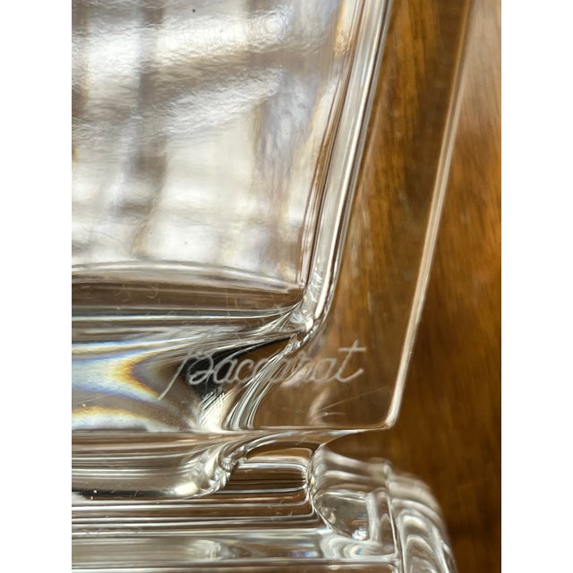 Glass Vintage Baccarat Crystal Pearl Vase For Sale - Image 7 of 7
