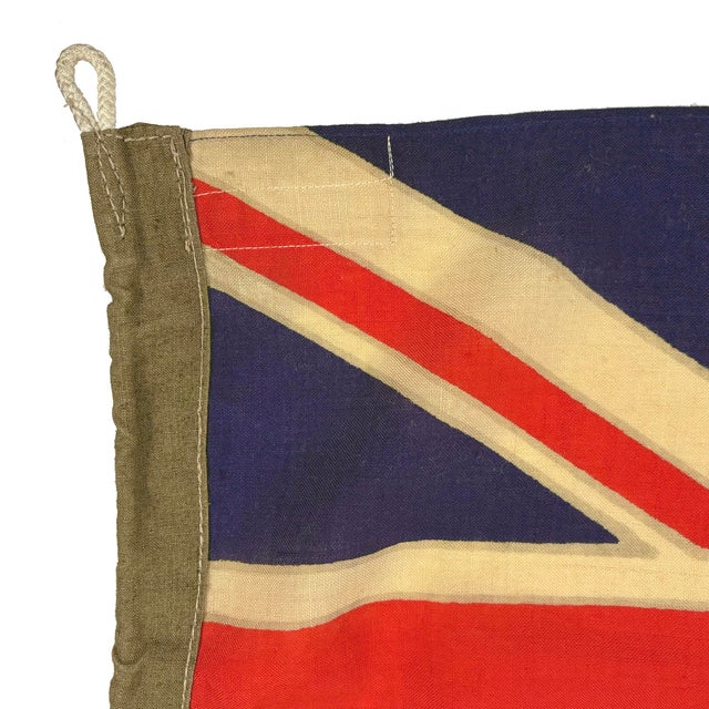 Rustic Vintage Wool Hand-Painted Flag of Australia For Sale - Image 3 of 5