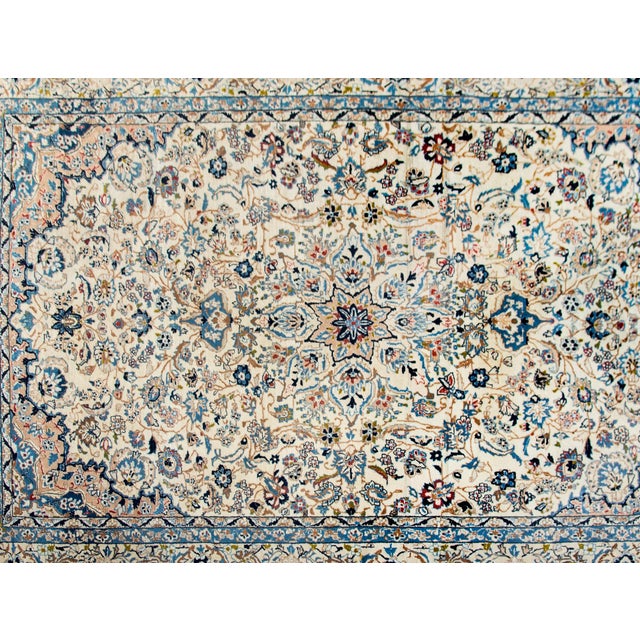 Vintage Persian Naein Rug For Sale In Chicago - Image 6 of 13