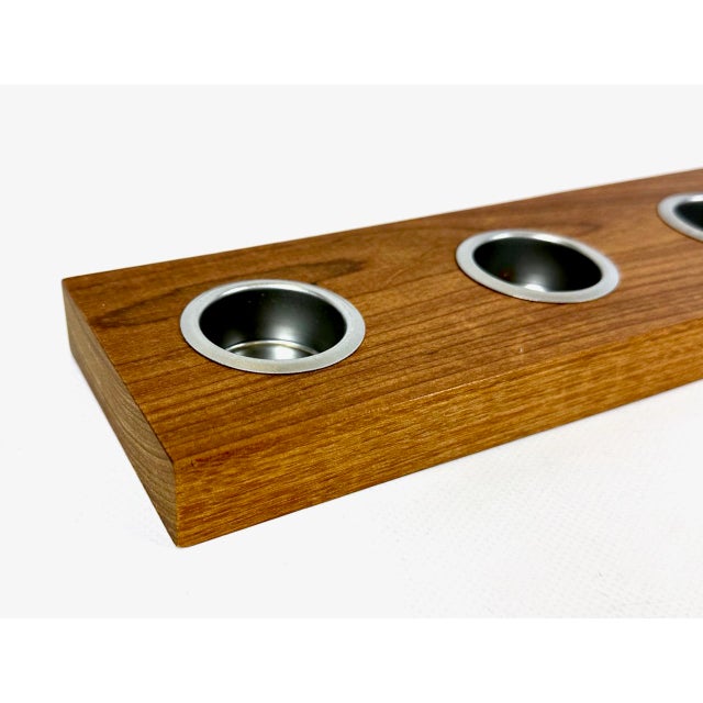 Mid-Century Modern Teak Candleholder by Esko Saarinen, 1960s, in Flawless conditions. Designed 1960 to 1969 This piece has...