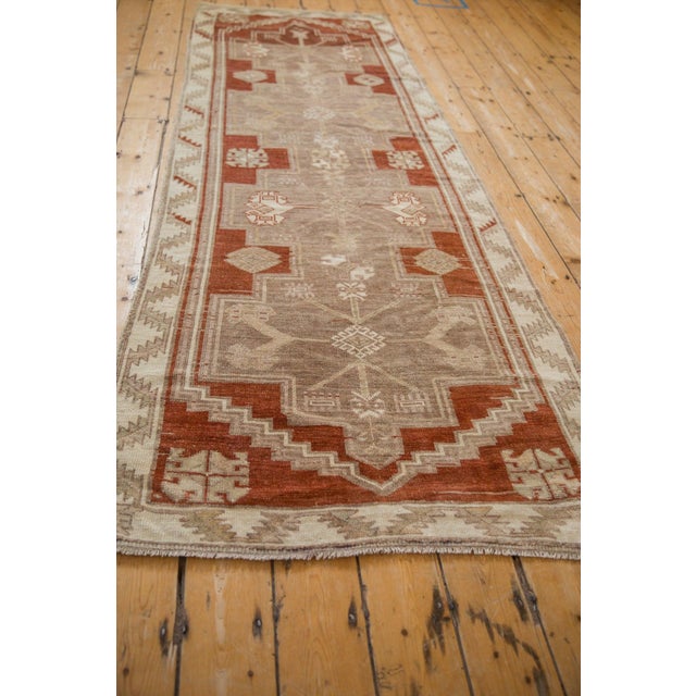 Textile Vintage Distressed Kars Rug Runner - 3'4" x 9'3" For Sale - Image 7 of 8