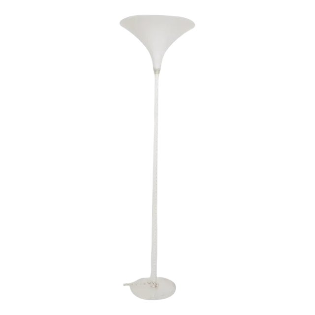 Dutch White Plexi Floor Light by Harco Loor For Sale