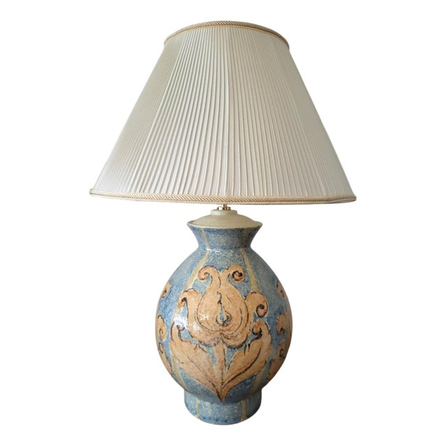 Ceramic Lamp by Hubert Olivier, France, 1980s For Sale