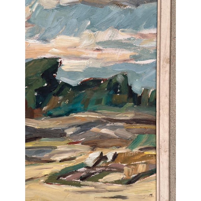Georg Andersson, Mountains Landscape, 1950s, Oil Painting on Canvas, Framed For Sale - Image 8 of 17