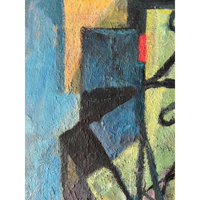 B. Pàlf, Abstract Composition, 1967, Oil on Wood For Sale - Image 9 of 12