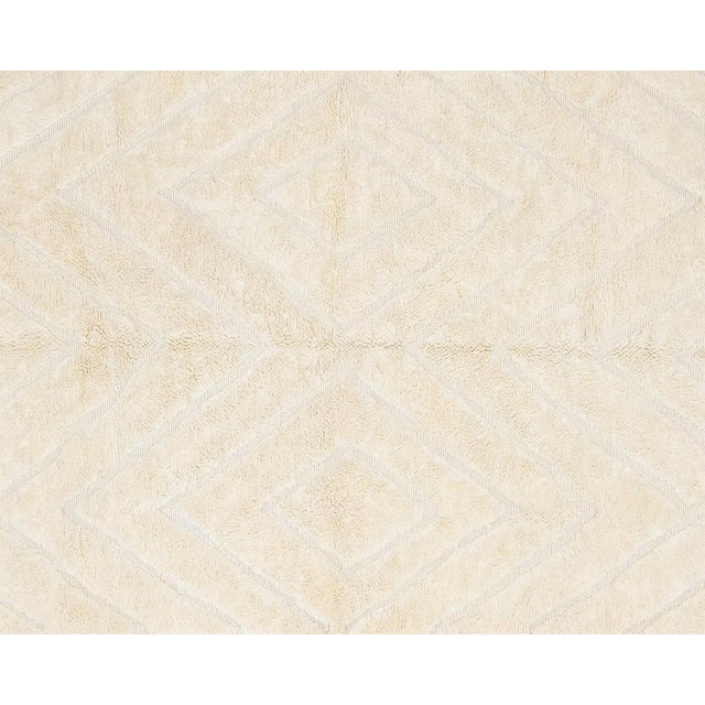 Textile Hand-Knotted Wool Rug by Azele Studio For Sale - Image 7 of 9