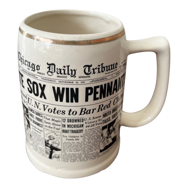 Vintage White Sox Win Pennant Mug For Sale