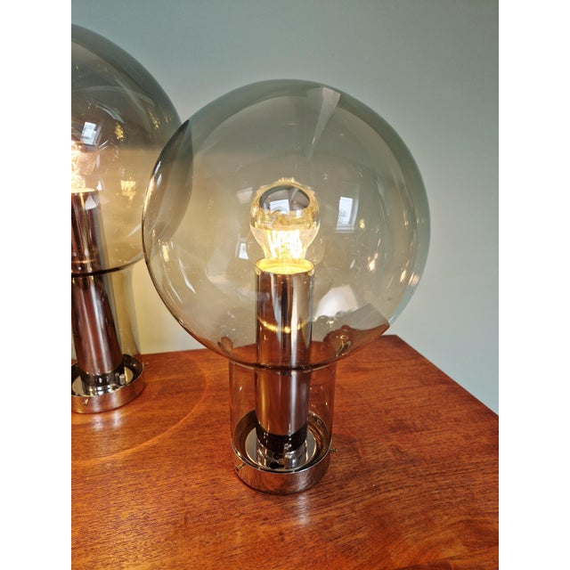 Metal Maxi Globe Ceiling Lights from Raak Amsterdam, 1960, Set of 3 For Sale - Image 7 of 15