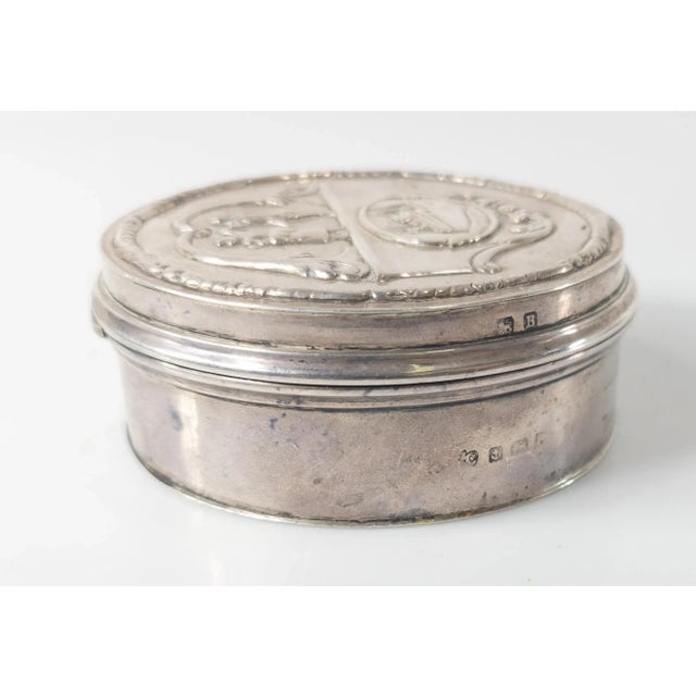 Early 20th Century Early 20th Century Elkington & Co. Sterling Silver Trophy Box For Sale - Image 5 of 10