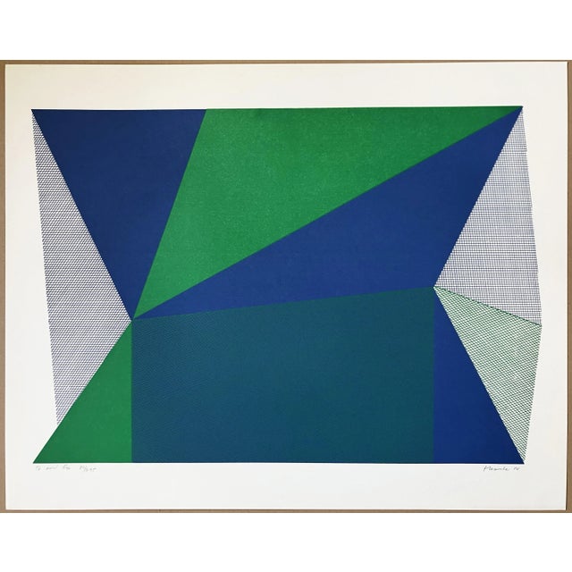 Artist: Jean-Marie Haessle - French/American (1939-) Title: To and Fro Year: 1980 Medium: Screen Print Sight size: 18.5 x...