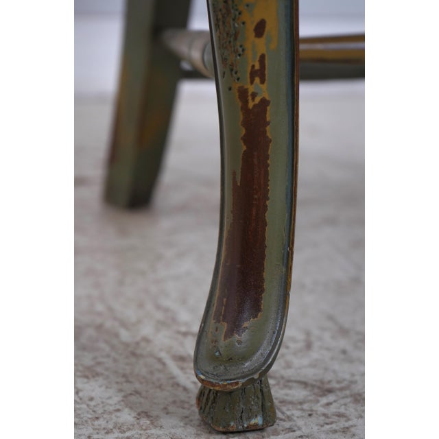 French Country Woven Seat Ladder Back Chair For Sale - Image 17 of 18