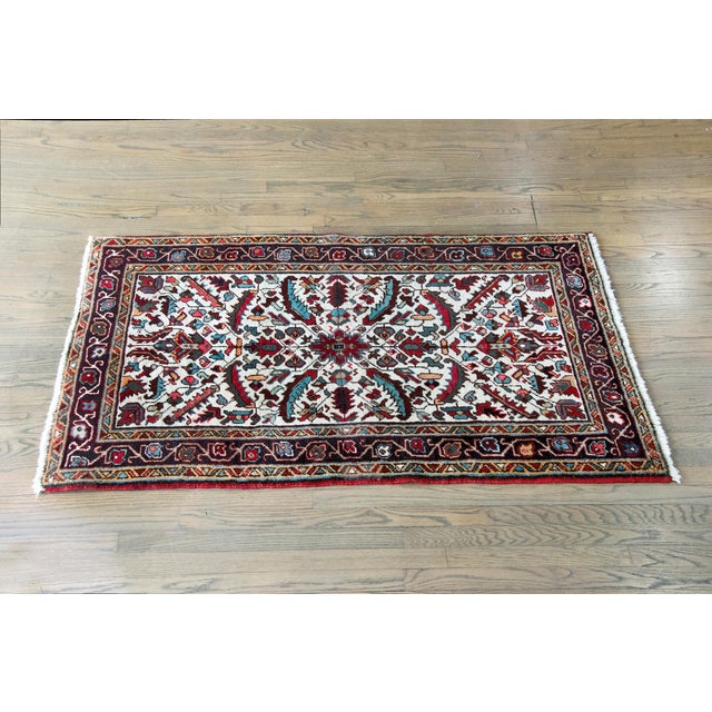 Vintage Persian Heriz Rug For Sale - Image 12 of 15