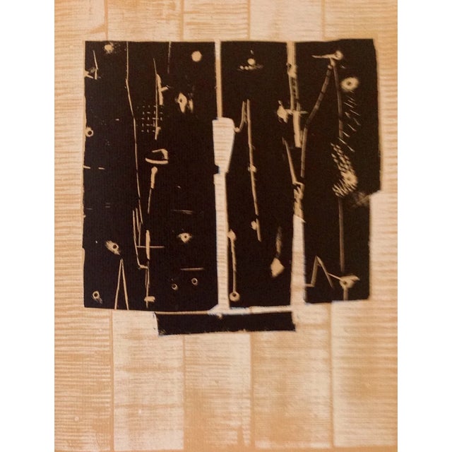 Modern Pietro Consagra Original Woodcut 1959 for XXe Siecle For Sale - Image 3 of 3