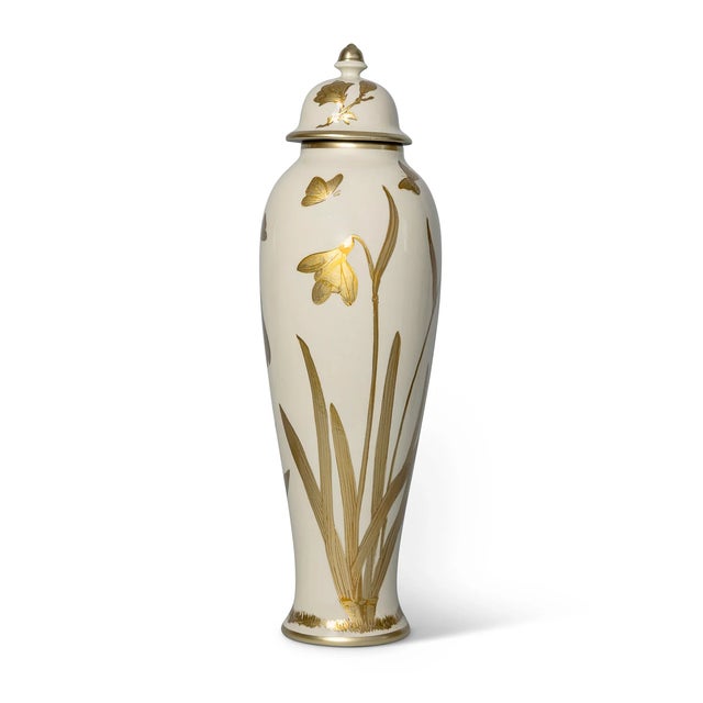 Port 68 Gilded Iris Jar, Large For Sale - Image 4 of 4