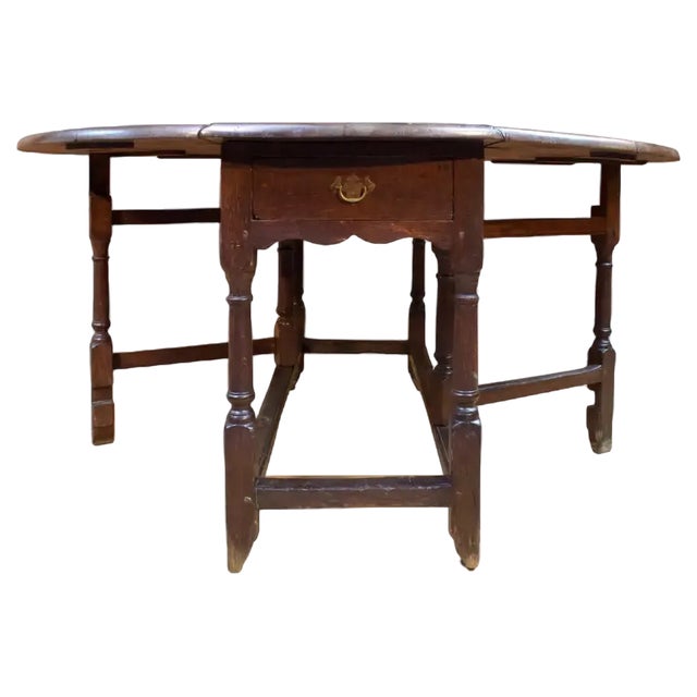 Folding Coffee Table in Oak, 1700s For Sale