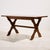 Rustic Brutalist Oak Dining Table and Chairs, 1970s, Set of 7 For Sale - Image 3 of 18